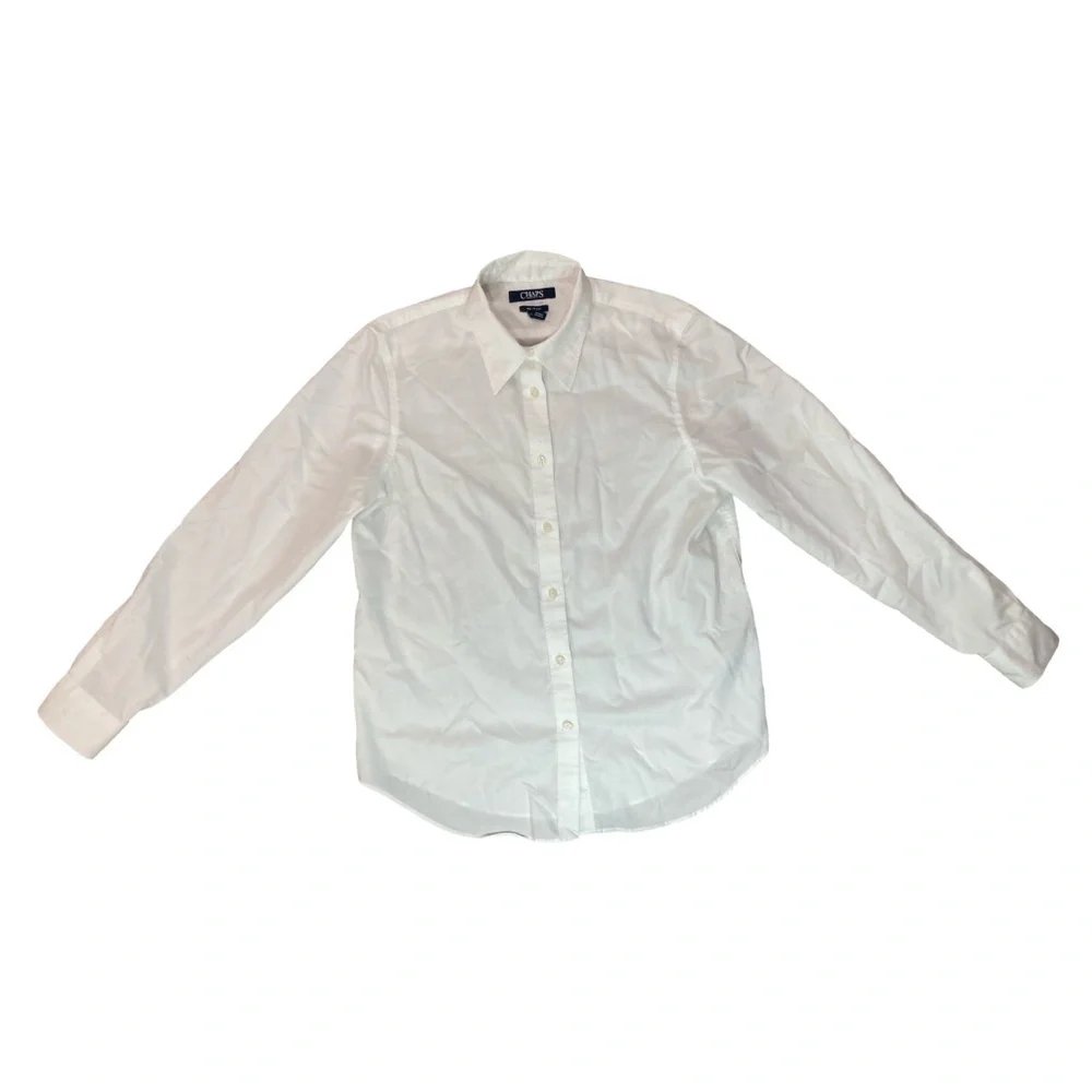 Chaps Petite Button-Up Shirt | White | Size S - Picture 1 of 6